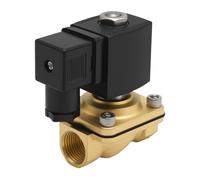 Hoypeyfiy Électrovanne en laiton, à action directe, 3/4", 230 V CA, 0-10 bar, convient pour l'eau, l'air, les gaz et l'huile (1/2")