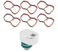 Hoypeyfiy Kit de suppression du clapet de remous d'admission 11618511363 avec joints de collecteur de remplacement pour BMW Série 3 5 7 E90 E91 E92 E93 F07 F10 F11 F01 F02 X5 E70 X6 E71 N57 N57S