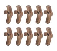 Hoypeyfiy Lot de 10 croix en bois avec sacs en organza, anti-stress, pour chrétiens, Pâques, fête des pères, première communion