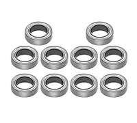 Hoypeyfiy Lot de 10 roulements MR106-ZZ 6 x 10 x 3 mm, roulements à billes blindés en métal des deux côtés, remplacement pour hélicoptères radiocommandés, avions, camions télécommandés