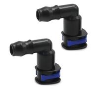 Hoypeyfiy Lot de 2 connecteurs coudés pour lave-phare 1J0955665E, connecteur robuste de pompe de lavage, remplacement pour A6 A8 pour Skoda Fabia Octavia Roomster