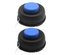 Hoypeyfiy Lot de 2 têtes de débroussailleuse T35, tête de débroussailleuse à tige droite, tête de débroussailleuse M10 × 1,25 mm filetage gauche de rechange pour Husqvarna 128L 128LDx 128RJ 323L