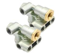 Hoypeyfiy Lot de 2 valves de commande de frein à ressort de remorque 110500, remplacement pour valve de commande de frein de stationnement Sealco, remplace 110500X 170.110500 065438 51131