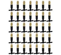 Hoypeyfiy Lot de 30 buses de brumisation en laiton, buse de pulvérisation réglable en cuivre de 1,2 cm, connecteur à trois voies pour irrigation goutte à goutte, équipement d'irrigation pour jardin,