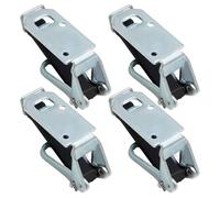 Hoypeyfiy Lot de 4 roulements de fermeture avec bande élastique, support de tige, porte-bêche, balai, tendeur en caoutchouc pour remorque, camion, engin de construction, abris à outils, etc
