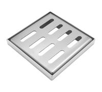 Hoypeyfiy Plaque de recouvrement en acier inoxydable - 150 x 150 x 20 mm - Grille d'évacuation carrée pour l'extérieur - Convient pour les routes municipales, les écoles et les zones résidentielles.
