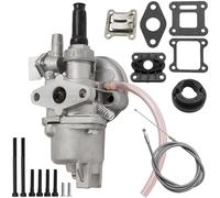 Hoypeyfiy PZ13 Carburetor 13mm Air Filter Stack Carb 2 Stroke 43cc 47cc 49cc Mini ATV Quad Dirt Pocket Bike Scooter