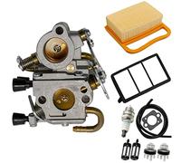 Hoypeyfiy TS420 TS410 Carburetor for Sthil TS410Z TS420Z Concrete Cut-Off Saw Zama C1Q-S118 Carb 4238 120 0600 with Air Filter Fuel Line Spark Plug Kit
