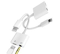 HOYULLI Adaptateur Jack Lightning à 3,5 mm pour Casques Audio (2 Pack) - Câble AUX Accessoires pour iPhone 14 13 pour iPad - Écouteurs Autoradio Chargeur - Doubler Casque Extension