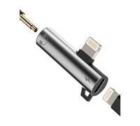 HOYULLI Adaptateur Lightning vers Jack 3,5mm pour iPhone AUX, Accessoires Audio, Câble Chargeur, Doubleur Casque Audio, Charge pour Apple pour iPad Mini 14, Rallonge Casque, Autoradio