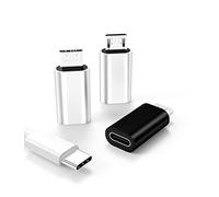 HOYULLI Lot de 3 adaptateurs USB C femelle vers micro USB mâle - Câble de charge de type C - Convertisseur Android pour iPad - Compatible avec Galaxy S7 S6 Edge Nexus 5 4 K40 K20 - Connecteur de