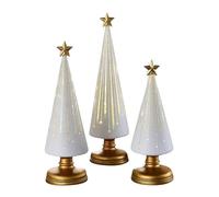 Hozaenwa Arbres Étoilés Nocturnes - Ensemble de Décorations en Résine Arbres de Noël | Décoration Saisonnière pour Salon Chambre Voiture École Bureau Action de Grâce | Maison Fête Voiture Fêtes
