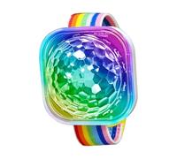 Hozaenwa Bracelet LED - Lampe à Effet Miroir Disco,Bracelets LED avec Charge USB et Ventouse, Portable pour Décoration de Chambre et Club de Danse