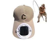 Hozaenwa Casquette de Baseball avec Ventilateur - Chapeau Mesh Respirant avec Ventilateurs Solaires | Équipement pour Pêche Sport Extérieur Randonnée Plage Voyage Golf Camping