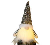 Hozaenwa Décorations De Lutins De Noël,Peluche Alimentée par Piles de 30 cm | avec Paillettes Nains de Fête - pour Thanksgiving, Pâques, Anniversaire, Maison, Lieu de Travail, Étagère, Cuisine,