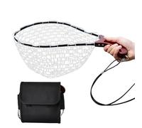 Hozaenwa Épuisette pour Bar | Filet Compact Pliable avec Manche - Poignée Ergonomique pour Stockage des Prises Vivantes Piscines Plages Étangs Saumon Mouche Kayak Bar