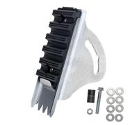 Hozaenwa Kit De Rechange pour Pieds D'Échelle,Patins Antidérapants en Aluminium et Caoutchouc - Pièces pour Échelles Extensibles - pour Réparation, Toit, Escaliers, Établi, Perceuse, Travail À