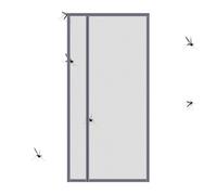 Hozaenwa Moustiquaire De Porte En Toile,Ouverture Latérale Et Respirante,Laisse La Brise Entrer À Travers La Moustiquaire - Pour La Maison La Terrasse L'Extérieur L'Entrée Le Balcon La Véranda