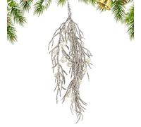 Hozaenwa Ornements Étincelants pour Sapin De Noël - Décorations Artificielles Brillantes avec Perle,Tiges Étincelantes De Noël | pour Vacances Fête Portes d'Entrée Cheminées Maison