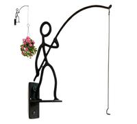 Hozaenwa Support Mural pour,Crochet robuste en fer de pêcheur - Crochets décoratifs pour suspension de,pour Jardinières Intérieur Extérieur Balcon Chambre Salon Maison Ferme Jardin Porche