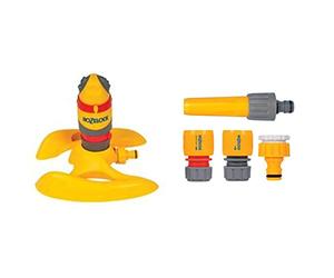 Hozelock 2336P0000 Arroseur circulaire 314 m2 & 2352P0000 Nécessaire d’arrosage