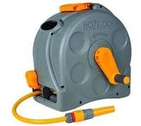 Hozelock Enrouleur de jardin mural/sur pied et tuyau 25 m Compact Reel 401483