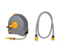 Hozelock 2494R0000 Dévidoir Portable Fast Reel avec Tuyau de 40 m & Ensemble pour Connexion de Tuyau d'arrosage