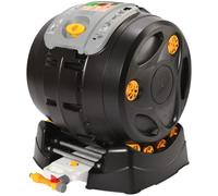 Hozelock Composteur rotatif Easymix 2-en-1 100 L – mélange 3× plus vite, noir