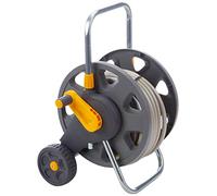 HOZELOCK - Dévidoir Chariot 20 M : Poignée d’enroulement 1 Pièce, Cadre Robuste pour un Usage Général, Fournis Assemblé avec 20 M de Tuyau, 1 lance et Raccords [2432R0000]