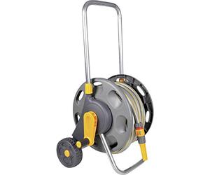 HOZELOCK - Dévidoir Chariot 20 M : Poignée d’enroulement 1 Pièce, Cadre Robuste pour un Usage Général, Fournis Assemblé avec 20 M de Tuyau, 1 lance et Raccords [2432R0000]