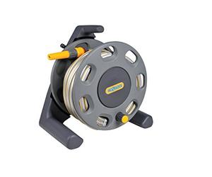 HOZELOCK - Dévidoir de Tuyau Portable 20 M : Poignée Intégrée, Livré avec 20 M de Tuyau Multi-Usages, Raccords et lance, Capacité Max 30M [2412R3444]