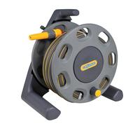 HOZELOCK - Dévidoir de Tuyau Portable 25 M : Poignée Intégrée, Livré avec 25 M de Tuyau Ultramax Robuste (Anti-UV et Gel, Anti-Vrille, Anti-Torsion), Raccords et lance, Capacité Max 30M [100-100-435]