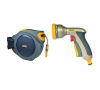 Hozelock Enrouleur Automatique avec Tuyau de 40m & 2691P6001 Pistolet d'arrosage Multi Plus
