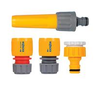 HOZELOCK - Kit lance d'Arrosage Classique Ø 12,5 - 15mm (1/2"- 5/8"): Kit de Démarrage, Nécessaire de Connections, 1 Lance, Idéale pour de Petites Tâches d'entretien, 1 Connecteur Aquastop [2352P0000]
