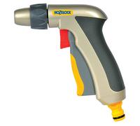 HOZELOCK - Pistolet d'Arrosage Jet Droit Plus : Pistolet de Nettoyage Métal, Ergonomique et Extrêmement Compact pour un Confort d'Utilisation Optimal, Vérouillable, 2 Jets [2690 6001]