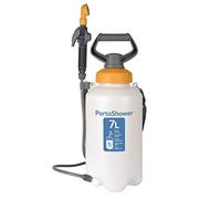 HOZELOCK - Pulvérisateur à Pression Portashower 5 L : Idéal pour les Loisirs en Plein Air (Camping, Caravane, Nettoyage votre chiens, Jardin), Fourni avec Douchette et Sangle de Transport [4140A0000]