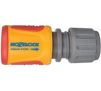 HOZELOCK - Raccord d'Arrosage Aquastop Rapide Ø 12,5mm - 15mm (1/2"- 5/8") Soft Touch : Aquastop, Étanche, Anti-Dérapant, Idéal pour le Début du Tuyau [2075 0000]