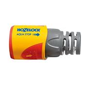 HOZELOCK - Raccord d'Arrosage Plus Aquastop Ø 12,5mm - 15mm (1/2"- 5/8") Soft Touch : Aquastop, Étanche, Anti-Dérapant, Embout Flexible et Allongé Évitant Vrillage, Hernie et Fuite [2055P0000]