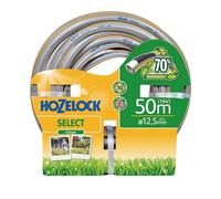 Hozelock - Select Tuyau d'arrosage 12,5 mm x 50 m, jusqu'à 70% PVC recyclé, Renfort tressé, Tuyau d'arrosage résistant, qualité et durabilité, résistant aux intempéries avec Protection UV et Gel