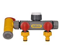 Hozelock Distributeur d'eau 2250 0000 FLOWMAX 2 voies Ø 12–15 mm avec vanne de régulation