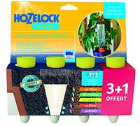 HOZELOCK - Système d'Arrosage Goutte-à-Goutte Autonome Aquasolo - Taille L (x4) : Arrosage d'Absence, Idéal pour Plante en Pot, Jardinière, Fleurs et Potager, Cône Jaune en Céramique [2718 3465]