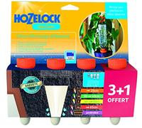 HOZELOCK - Système d'Arrosage Goutte-à-Goutte Autonome Aquasolo - Taille S (x4) : Arrosage d'Absence, Idéal pour Plante en Pot, Jardinière, Fleurs et Potager, Cône Orange en Céramique [2710 3465]
