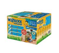 HOZELOCK - Tuyau d'Arrosage Extensible Superhoze 7,5 M : Tuyau Flexible, s'étire jusqu'à 3x sa Longueur Initiale, avec 2 Raccords Aquastop assurant une Connexion Étanche, Prêt à l'Emploi [8207A1240]