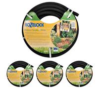 HOZELOCK - Tuyau Poreux 15 M : Tuyau Micro-Poreux pour un Arrosage Économe, Sans Gaspillage d'Eau. Idéal pour des Plate-Bandes, Jardins Potagers et Serres, Prêt à l'Emploi [6762P0000] (Lot de 4)