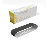HOZO Lot de 10 bandes abrasives à grain 400, prend en charge le ponçage humide, réutilisables pour une utilisation prolongée, matériau de ponçage durable pour une finition précise, pour bloc de