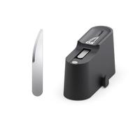 HOZO Lot de 10 lames de rechange pour cutter à ultrasons - Compatible avec NeoBlade et la plupart des outils de coupe à ultrasons, acier à haute teneur en carbone SK5, distributeur de sécurité avec