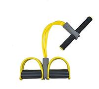 Hozora Exerciseur Multifonctionnel de Jambe de Corde de Tension, entraîneur de Corde de Traction de Corde de Traction de Corde de Traction de 4 Tubes (Jaune)