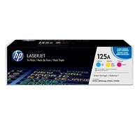 HP 125A pack de 3 toners LaserJet cyan/magenta/jaune authentiques (CF373AM), 1400 pages