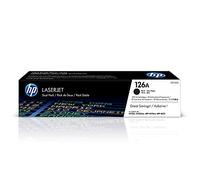 HP 126A Lot de 2 Toners Noir Authentiques (CE310AD) pour HP LaserJet Pro CP 1025