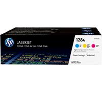 HP 128A Multipack Cyan / Magenta / Jaune Original CF371AM